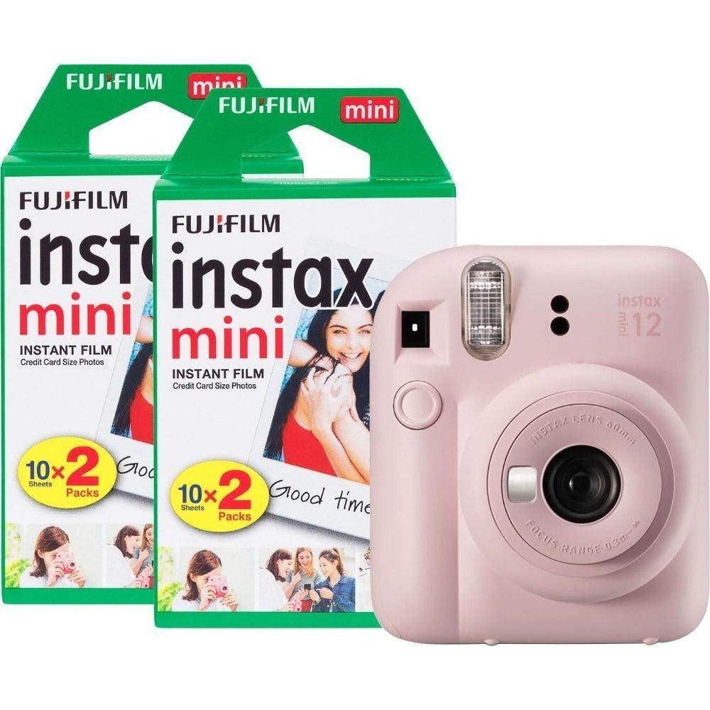 Fujifilm Instax Mini 12 Instant Camera - Blossom Pink - Camera + 40 Shot Pack - Hipeon