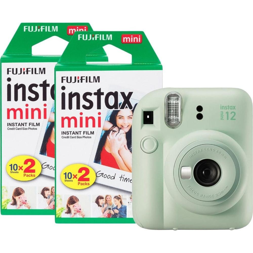 Fujifilm Instax Mini 12 Instant Camera - Mint Green - Camera + 40 Shot Pack