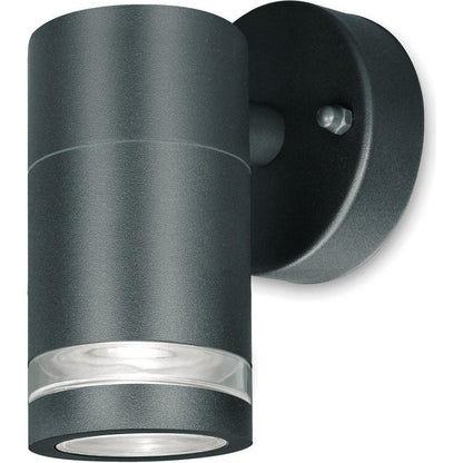 4lite Marinus GU10 Single Direction Outdoor Wall Light without PIR - Anthracite - Pack of 2