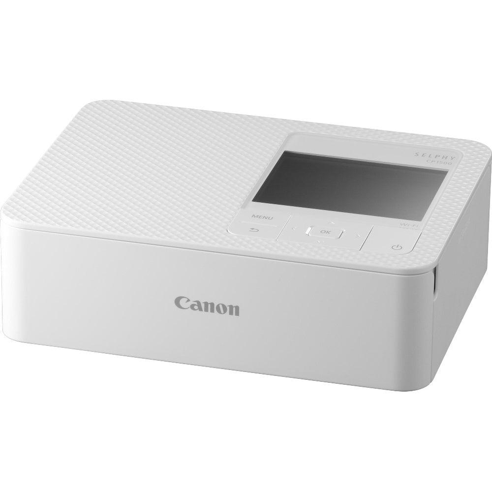 Canon SELPHY CP1500 Wireless Photo Printer inc RP-108 Ink Paper Set - White