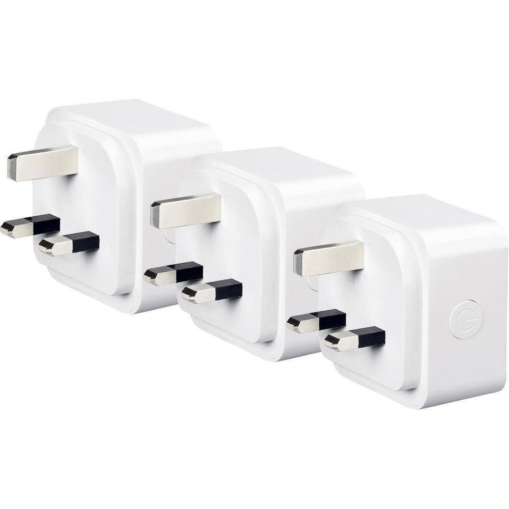 4lite WiZ Connected 3-Pin UK Smart Plug - Pack of 3