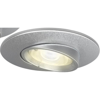 4lite WiZ Connected Fire-Rated IP20 GU10 Smart Adjustable LED Downlight - Satin Chrome - Pack of 3