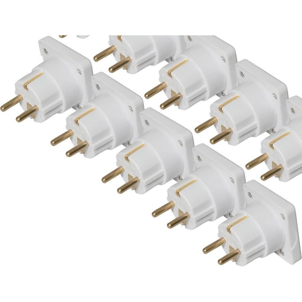 Maplin UK to European Travel Adapter Plug - Pack of 10