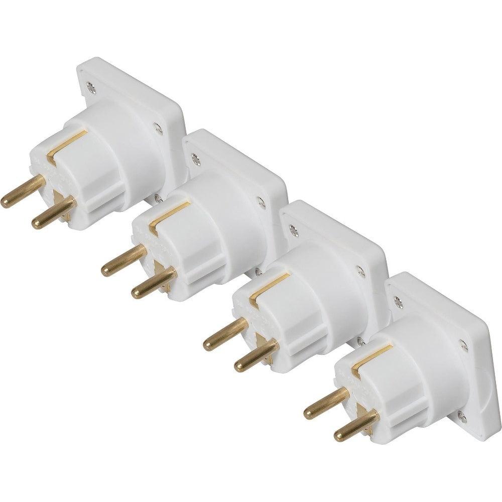 Maplin UK to European Travel Adapter Plug - Pack of 4