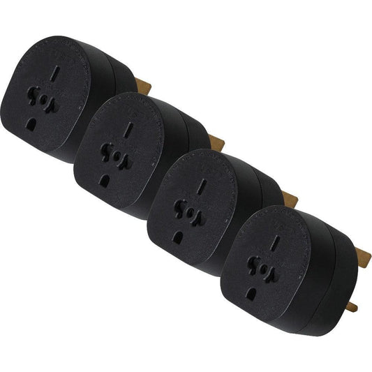 Maplin Worldwide to UK Travel Adapter Plug - Pack of 4