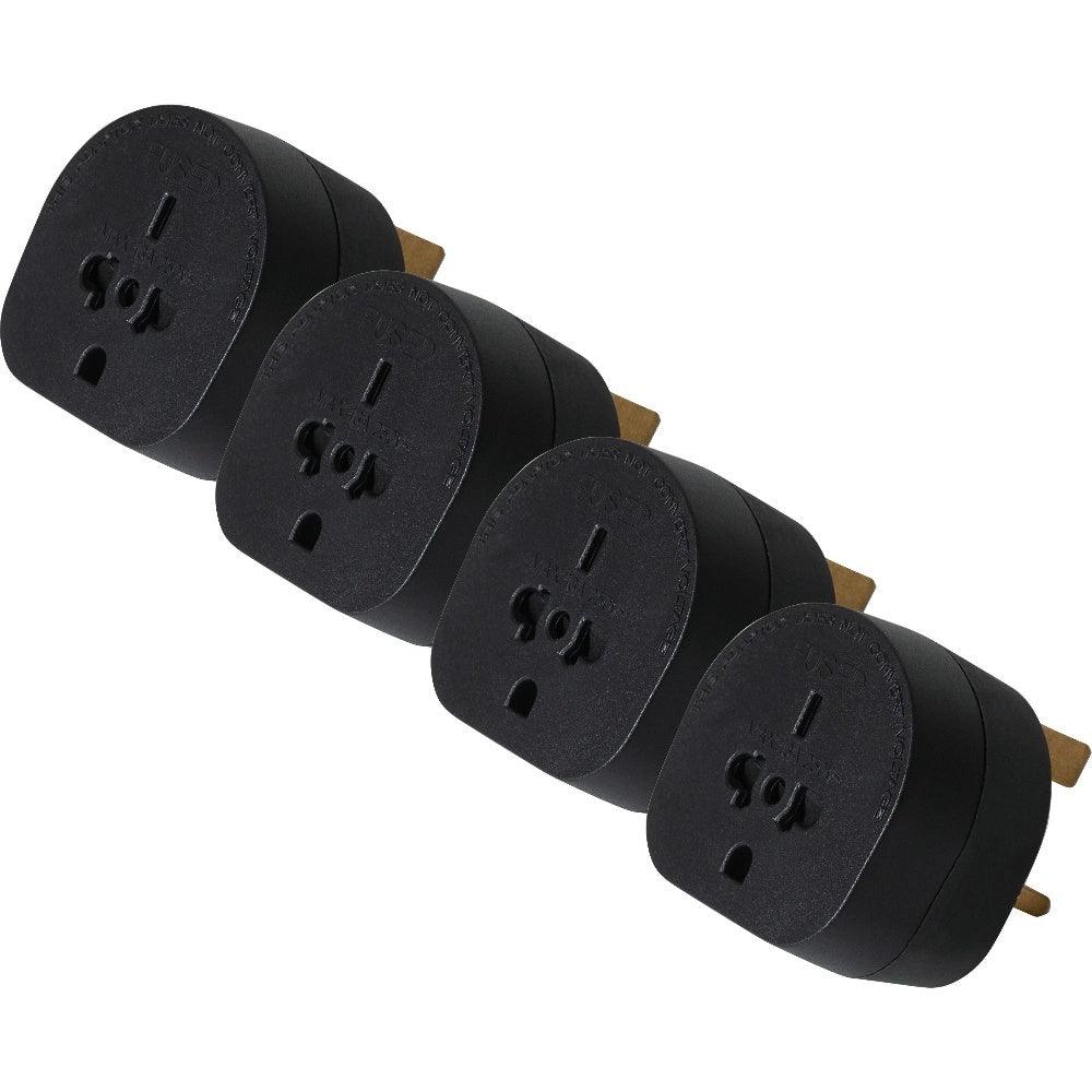 Maplin Worldwide to UK Travel Adapter Plug - Pack of 4