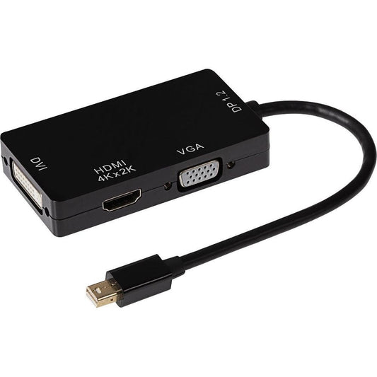 Nikkai Mini Displayport Multiport Hub 4K HDMI / VGA DVI-I 24+5 Pin / DisplayPort 1.2 Ultra HD