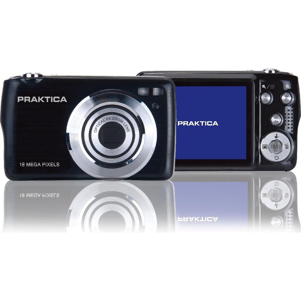 PRAKTICA Compact Digital Camera 18MP 8x Optical Zoom Entry Level Black - Camera Only