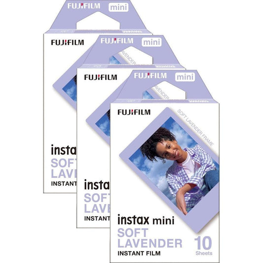 Fujifilm Instax Mini Instant Photo Film - Soft Lavender - Pack of 30