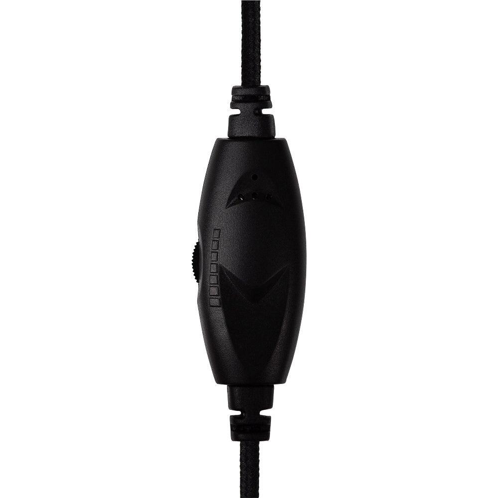 Maplin 3.5mm 3 Pole TRS Jack to Twin 3.5mm 3 Pole TRS Jack Cable with Volume Control - Black 2m