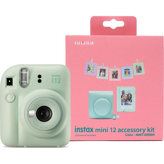 Fujifilm Instax Mini 12 Instant Camera - Mint Green - Camera + Case + Accessories