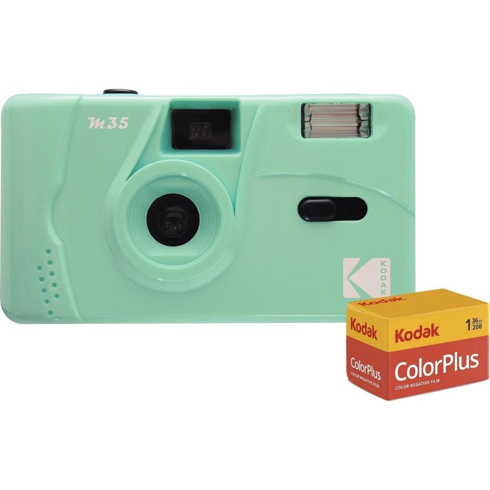 Kodak M35 Film Camera 35mm Reusable with 36 Exposure Film Pack - Mint Green