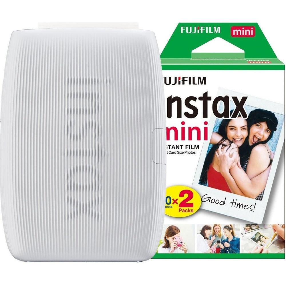 Fujifilm Instax Mini Link 3 Wireless Smartphone Photo Printer - Clay White - Printer + 20 Shot Pack