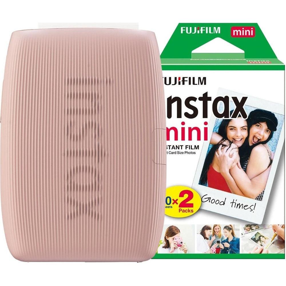 Fujifilm Instax Mini Link 3 Wireless Smartphone Photo Printer - Rose Pink - Printer + 20 Shot Pack