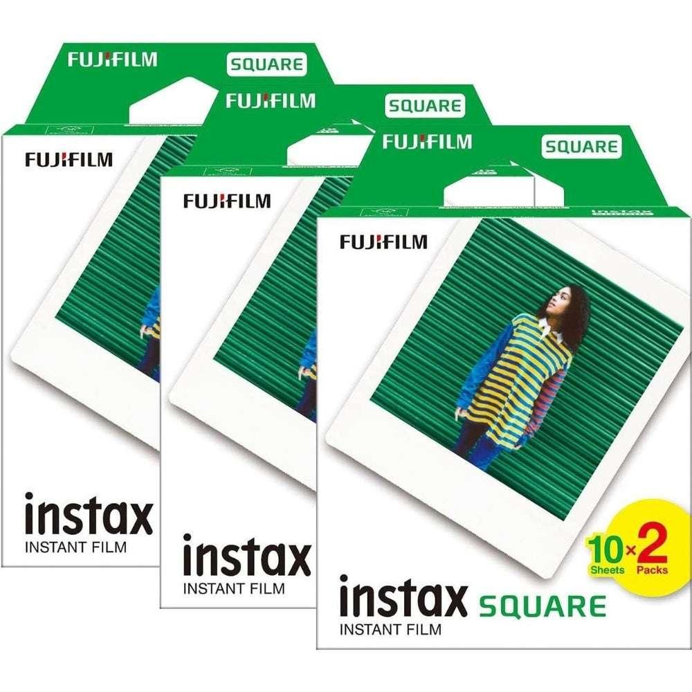 Fujifilm Instax Square Instant Photo Film - White - Pack of 60