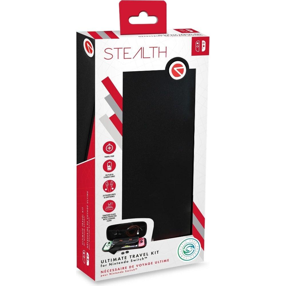 Stealth Ultimate Travel Kit for Nintendo Switch with Case & Charge Cable - Black