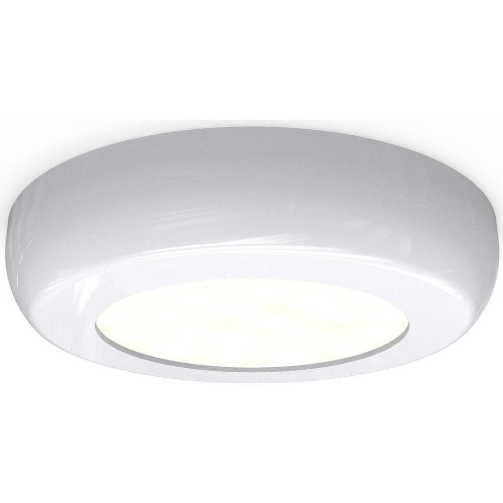 4lite Circle Cabinet Mains Powered 132 Lumens LED Light - White - Single