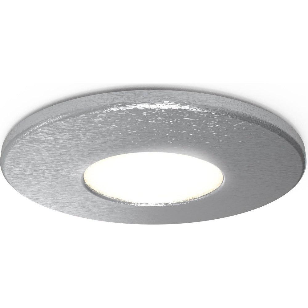 4lite IP65 LED Downlight Bezel - Satin Chrome