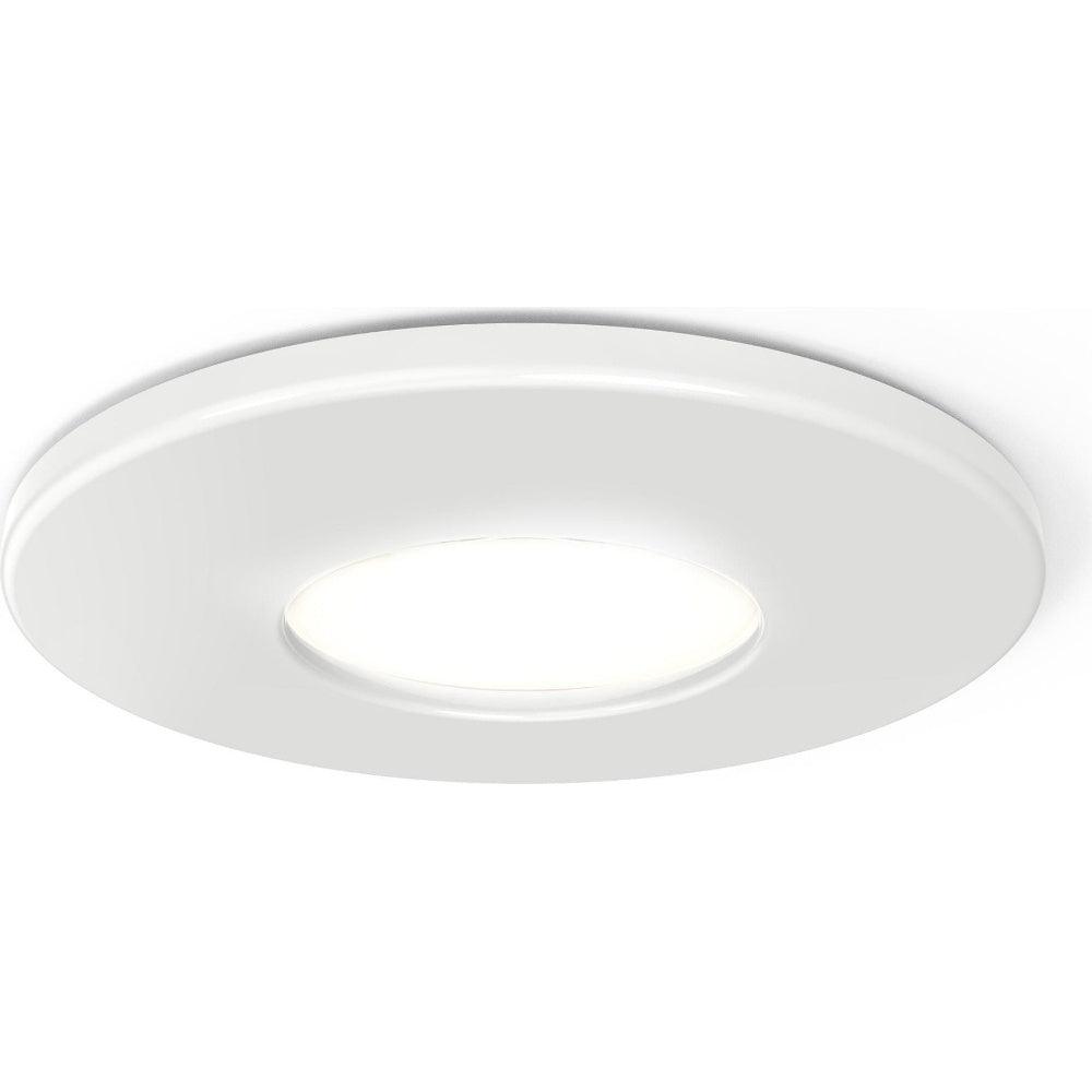 4lite IP65 3000K LED Downlight - White - Single