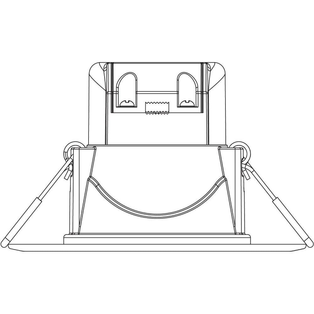 4lite IP65 3000K LED Downlight - White - Single