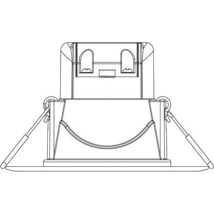 4lite IP65 3000K LED Downlight - White - Single