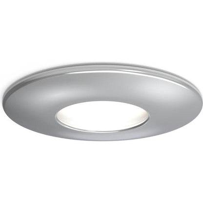 4lite IP20 GU10 Fire-Rated Downlight - Chrome - Single