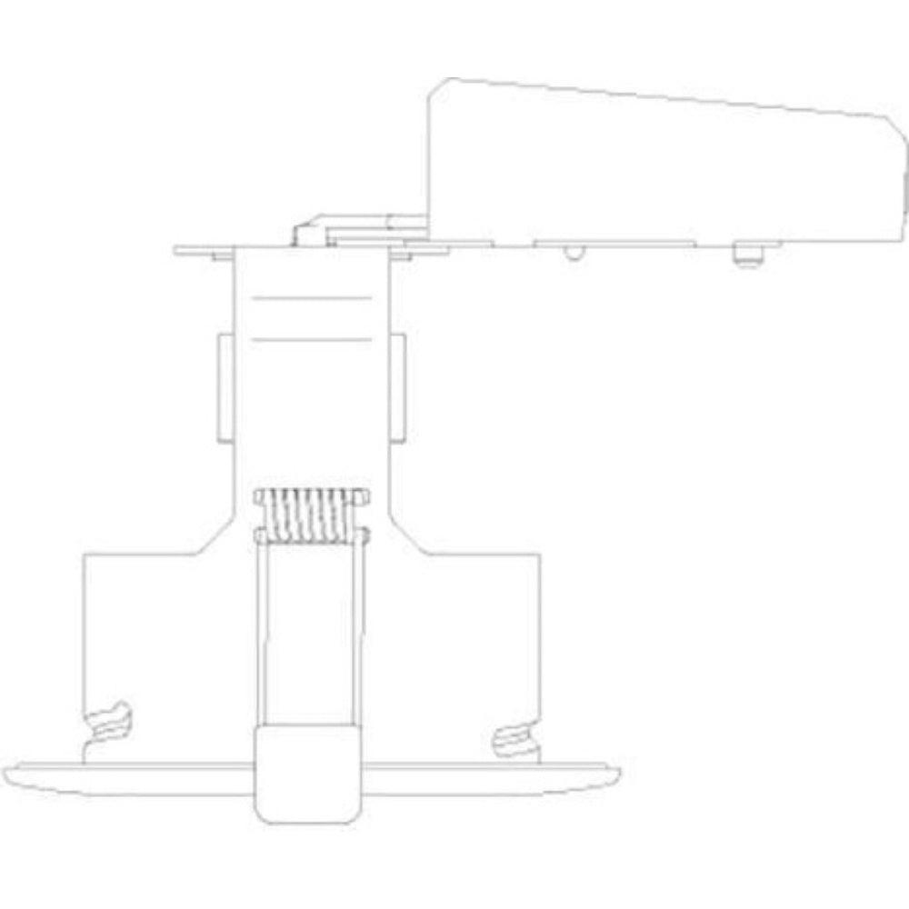 4lite IP20 GU10 Fire-Rated Downlight - Chrome - Single