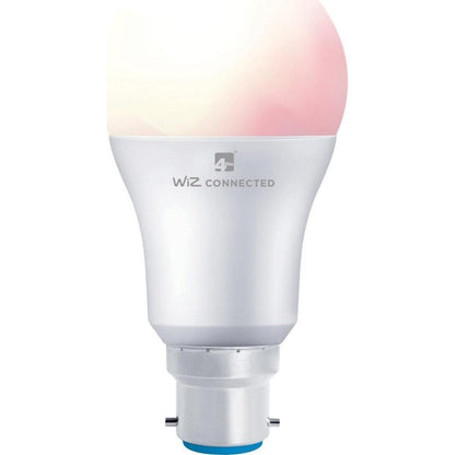 4lite WiZ Connected A60 Dimmable Multicolour WiFi LED Smart Bulb - B22 Bayonet - Single