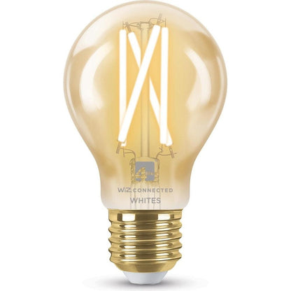 4lite WiZ Connected A60 Filament Amber WiFi LED Smart Bulb - E27 Large Screw - Single