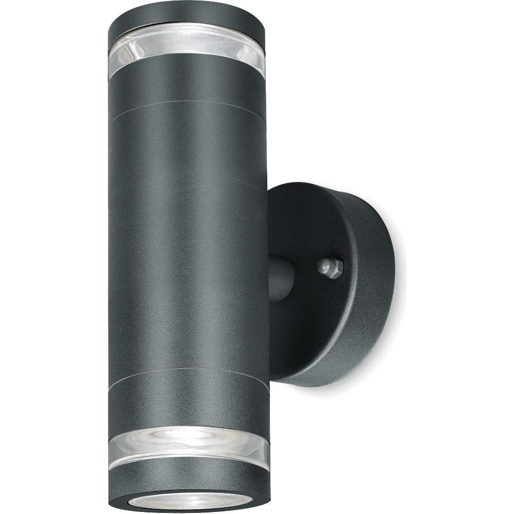 4lite Marinus GU10 Bi-Directional Outdoor Wall Light without PIR - Anthracite - Single