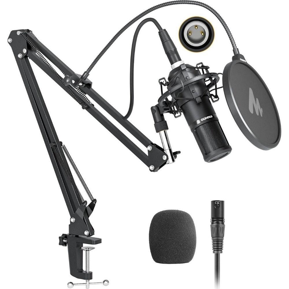 Maono XLR Cardioid Professional Vocal Studio Microphone with Boom Arm Kit - Electronics > Audio > Audio Components >