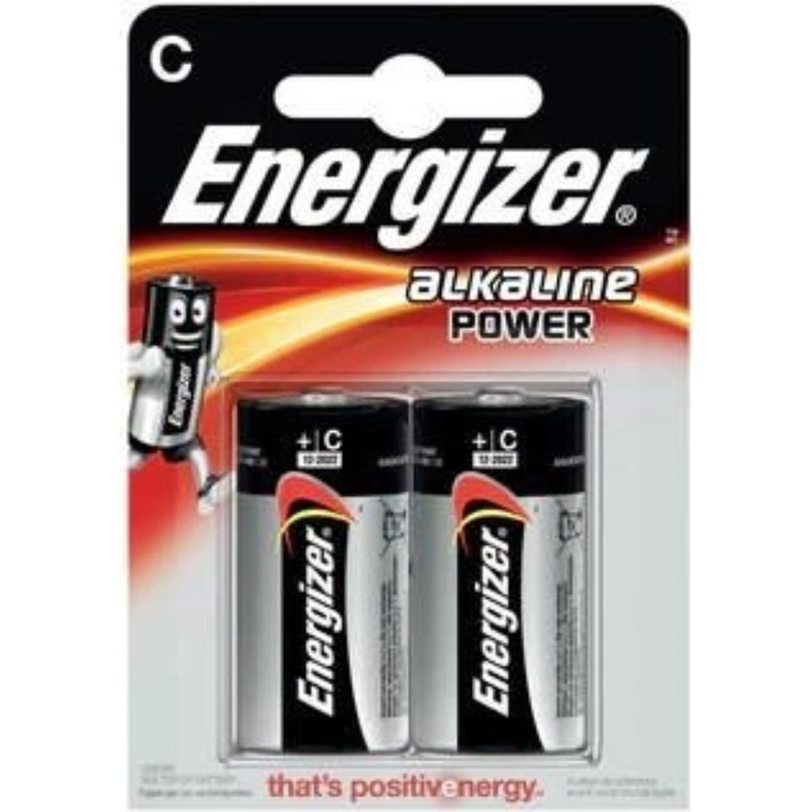 Energizer LR14 Max Power Alkaline C Batteries - Pack of 2