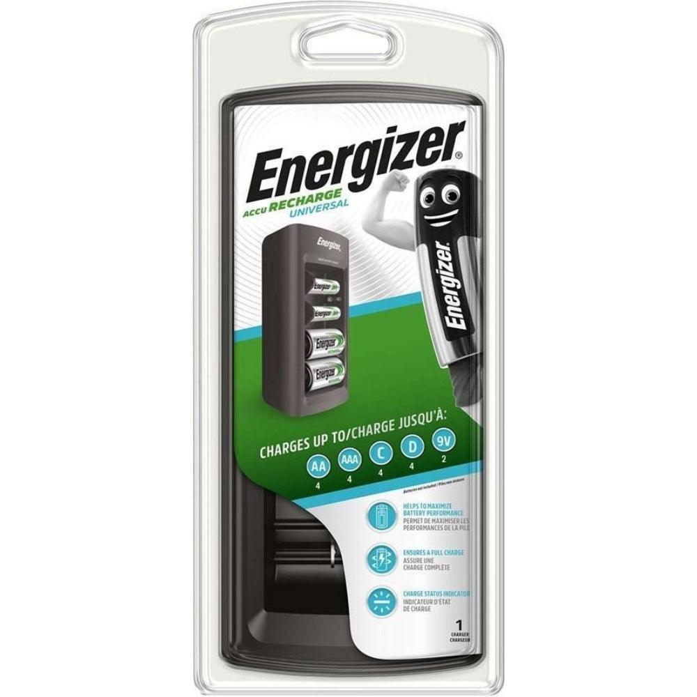 Energizer Universal Charger for AA AAA C D and 9V Rechargeable Batteries