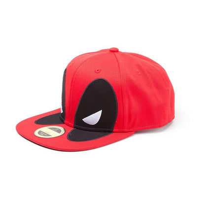 MARVEL COMICS Deadpool Big Face Snapback Baseball Cap Red/Black