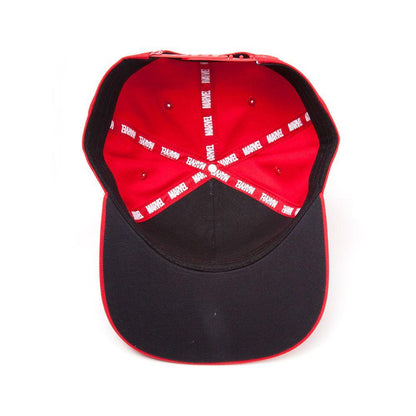 MARVEL COMICS Deadpool Big Face Snapback Baseball Cap Red/Black