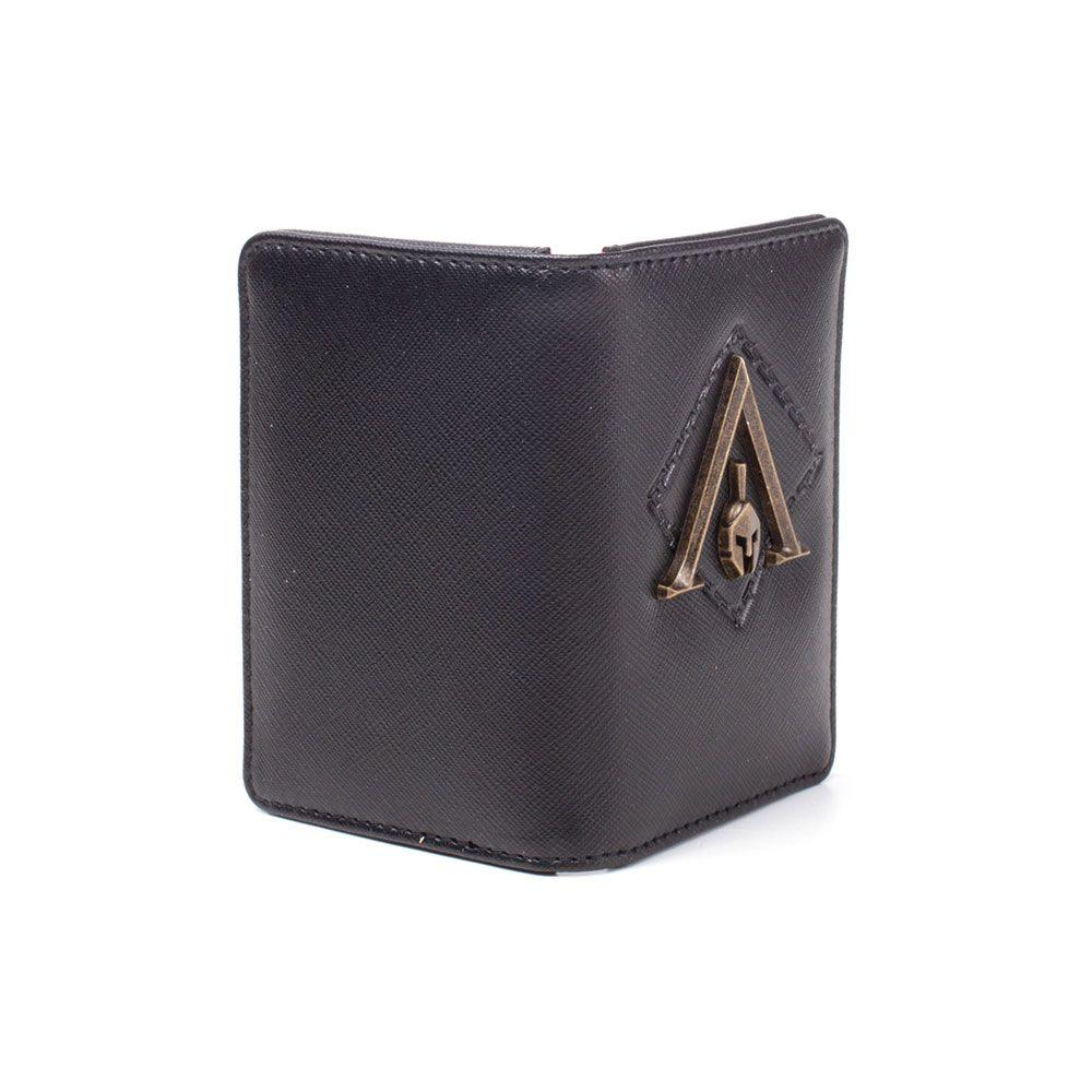 ASSASSIN’S CREED Odyssey Metal Logo Badge Premium Card Wallet Male Black