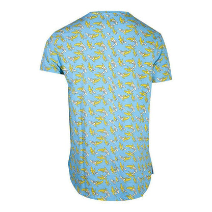 RICK AND MORTY Banana All-over Print T-Shirt Male Extra Extra Large Blue