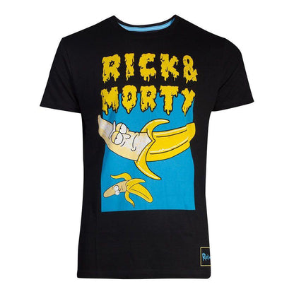 RICK AND MORTY Low Hanging Fruit T-Shirt Male Extra Extra Large Black