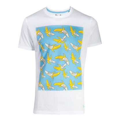 RICK AND MORTY Banana Cream T-Shirt Male Small White