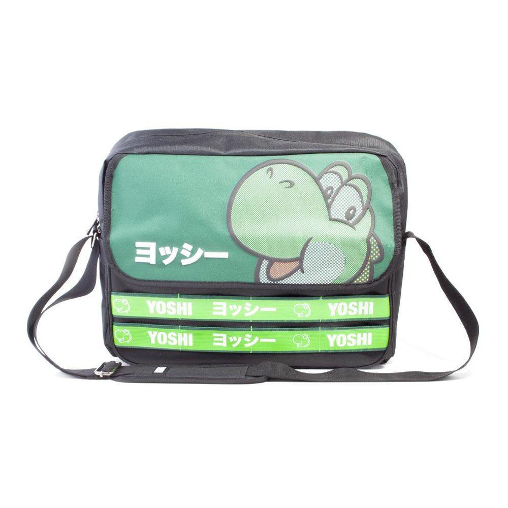 NINTENDO Super Mario Bros. Yoshi Taped Messenger Bag Black/Green