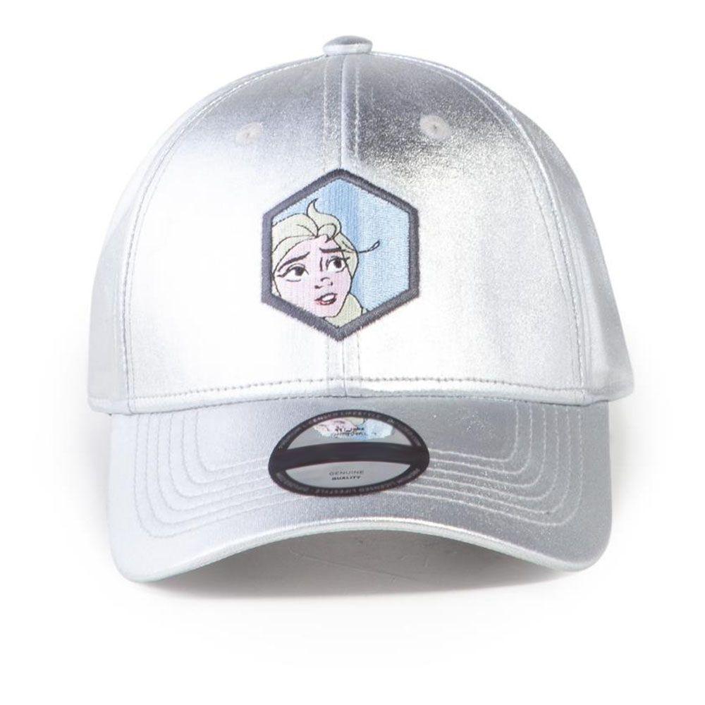 DISNEY Frozen 2 Elsa Badge Adjustable Cap Unisex Silver/Metallic