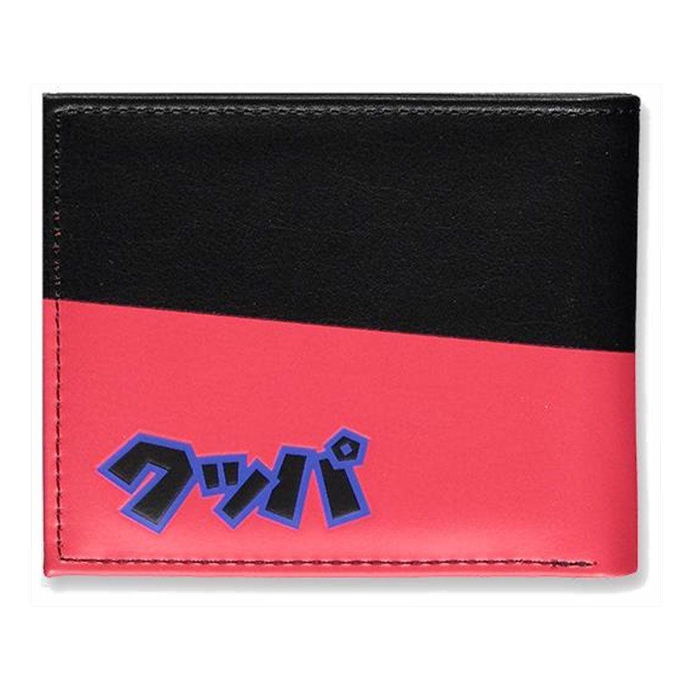 NINTENDO Super Mario Bros. Neon Bowser Face Bi-fold Wallet Male Black/Pink