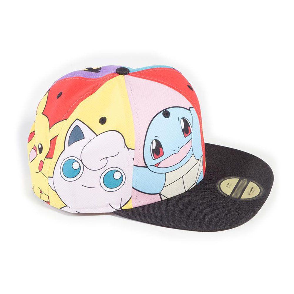 POKEMON Characters PopArt Snapback Baseball Cap Unisex Multi-colour