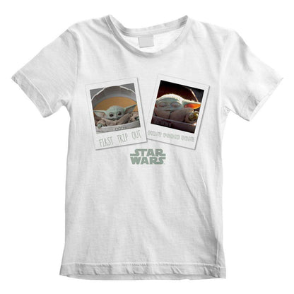 STAR WARS The Mandalorian First Day Out Kid’s T-Shirt Unisex Extra Large Size 9 to 11 White