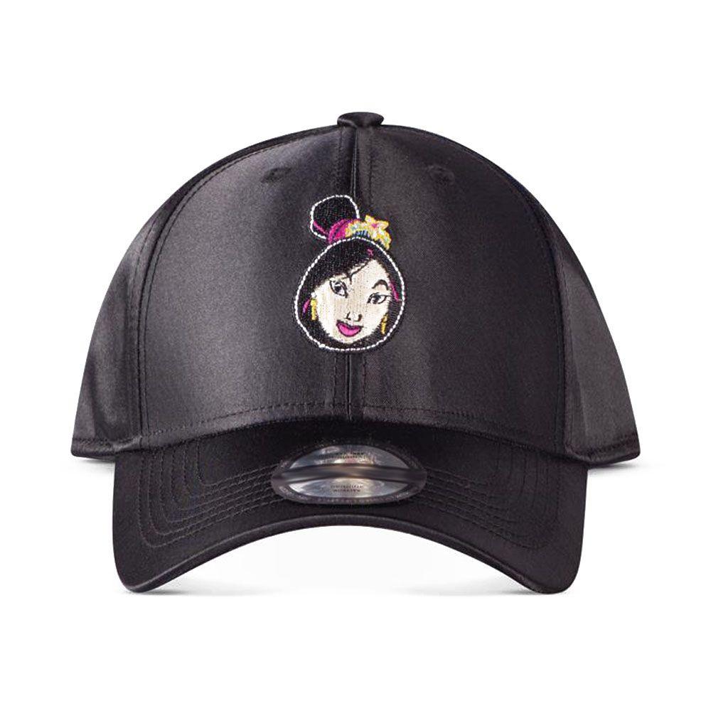 DISNEY Mulan Face Patch Curved Bill Cap Unisex Black