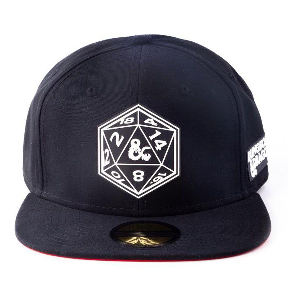 HASBRO Dungeons & Dragons Dice Patch Snapback Baseball Cap Black