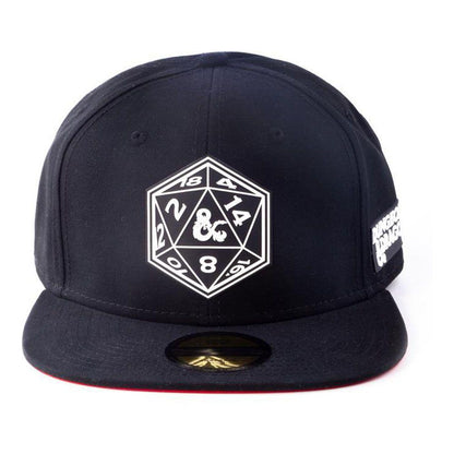 HASBRO Dungeons & Dragons Dice Patch Snapback Baseball Cap Black