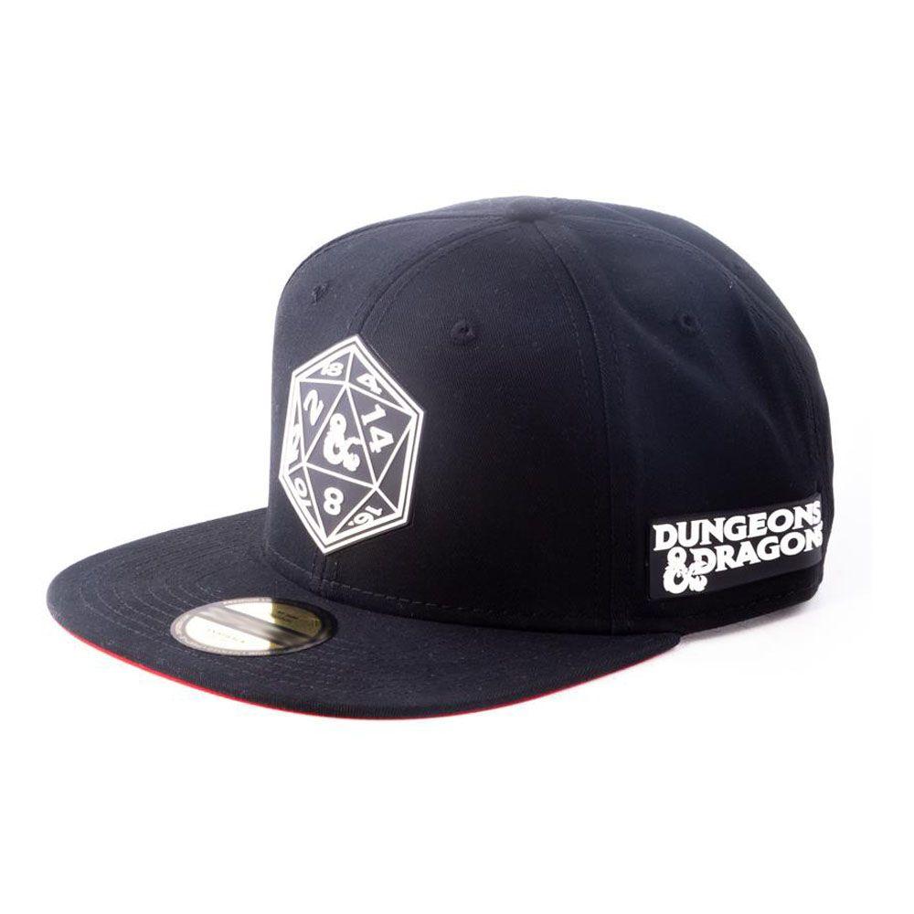 HASBRO Dungeons & Dragons Dice Patch Snapback Baseball Cap Unisex Black