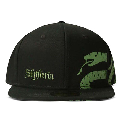 HARRY POTTER Wizards Unite Slytherin Logo & Symbol Snapback Baseball Cap Black