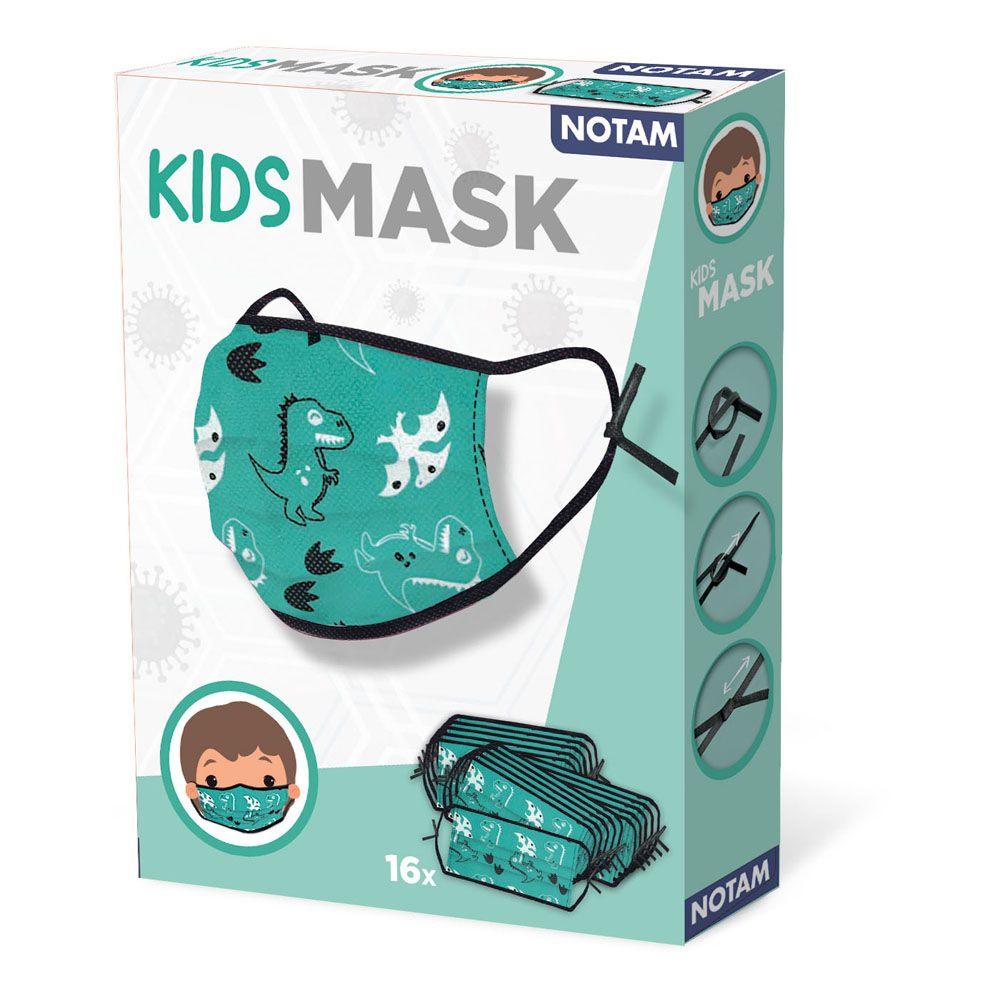 SES CREATIVE Notam Kids Dino Face Masks Set 16 Pieces Unisex Green